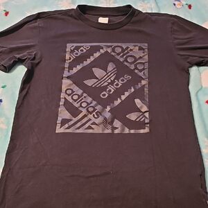 Adidas Black Tee with Graphic Logo